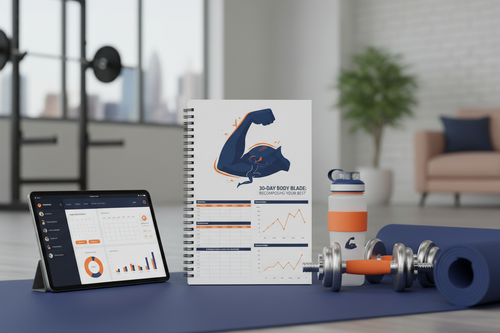 JoyWorks 30-Day Body Recomp Blueprint™  Workout, Calorie & Progress Tracking System (Home + Gym)